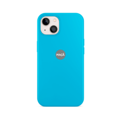 IPHONE 15 - CAPA SILICONE - AZUL CÉU