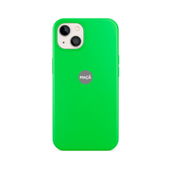 IPHONE 15 - CAPA SILICONE - VERDE NEON