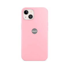 IPHONE 14 PLUS - CAPA SILICONE - ROSA CLARO