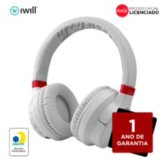 FONE DE OUVIDO BLUETOOTH ELITE BASS COKE - BRANCO - IWILL na internet