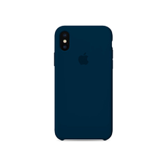 CAPINHA IPHONE XS MAX - SILICONE AZUL MARINHO