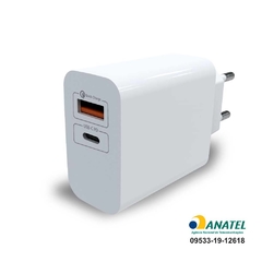 CARREGADOR USB-A/USB-C QC 30W - BRANCO - IWILL - comprar online