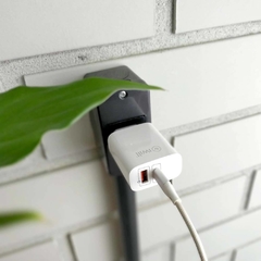 Imagem do CARREGADOR USB-A/USB-C QC 30W - BRANCO - IWILL