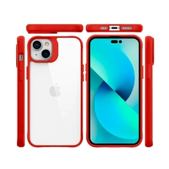 IPHONE 14 - CAPA ANTICHOQUE CLARITY - VERMELHO - IWILL na internet