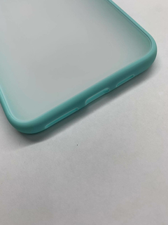 IPHONE XS MAX - CAPA TPU COM PROTEÇÃO NA CÂMERA - VERDE ÁGUA - Playfix.com.br