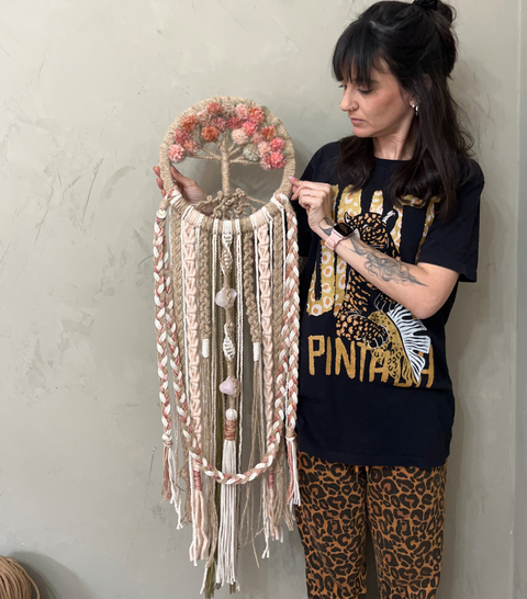 Árvore da Vida Ipê com Cristais 29cm x 110cm