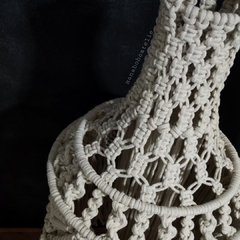 Luminária móvel em macramê Fabi 40cm diâmetro na internet