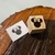 Minnie e Mickey - carimbinhos 1,5cm - Mimos em Carimbo