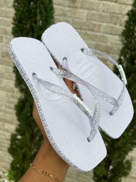 Chinelo Feminino Adulto - Havaianas Blitz - Branco