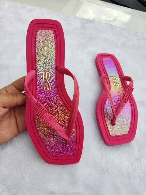 Chinelo Feminino Adulto - Santa Lolla - Tyeday Pink