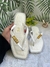Chinelo Santa Lolla- Comfort Luxo - Bico Quadrado- Branco