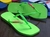 Chinelo Feminino Adulto - Havaianas Bico Quadrado Borboleta - Verde Neon
