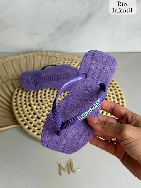 Chinelo Feminino Infantil Rio - Lilás