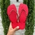Chinelo Feminino Adulto - Havaianas Búzios Glitter - Vermelha