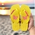 Chinelo Feminino Adulto - Santa Lolla Borboletinha - Amarelo