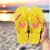 Chinelo Feminino Adulto - Santa Lolla Borboletinha - Amarelo