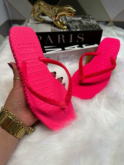 Chinelo Santa Lolla Quadrado Maldivas - Pink