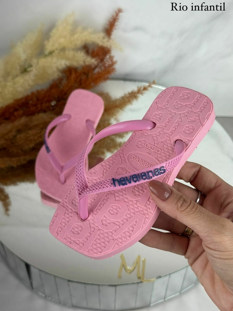 Chinelo Feminino Infantil Rio - Rosa BB