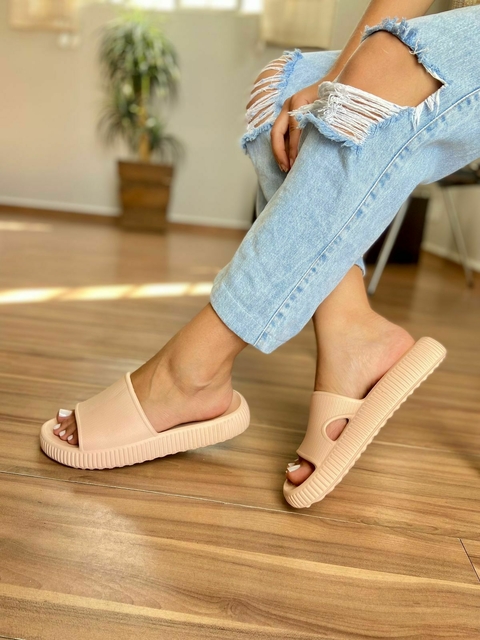 Slide Unissex Adulto - Nuvem EVA - Bege