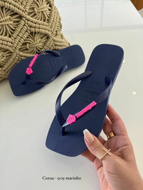 Chinelo Feminino Adulto - Havaianas Coroa - Royal