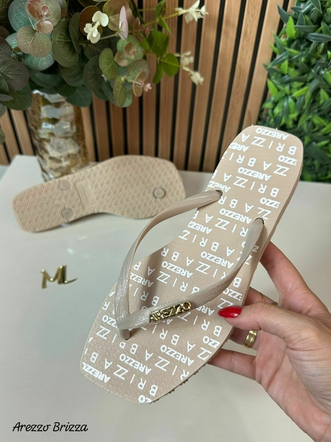 Chinelo Feminino Adulto - Arezzo Brizza - Nude