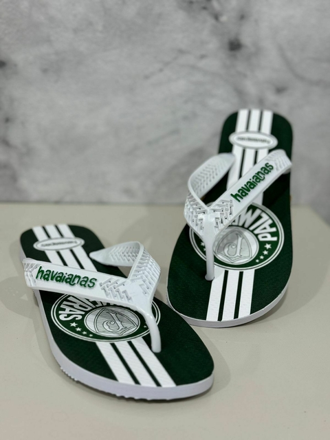 Chinelo Masculino Adulto Havaianas Vazada - Time Palmeiras 001