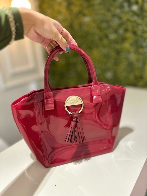 Bolsa Melissa - Pom Pom - Bordô