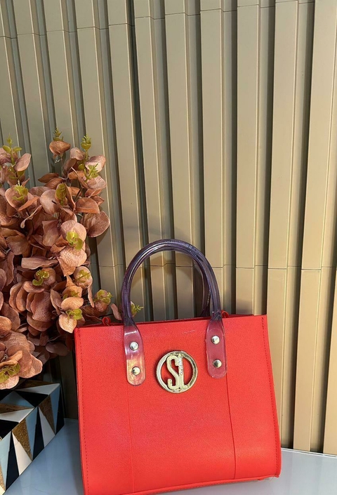 Bolsa Santa Lolla - Glamour Transparente - Vermelho