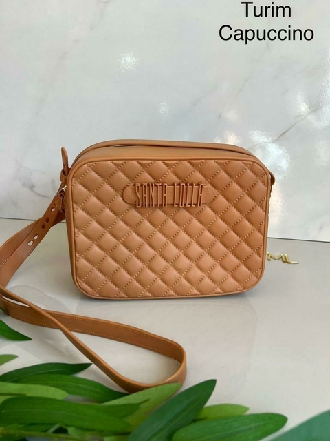 Bolsa Santa Lolla - Bella Xadrez - Capuccino