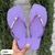 Chinelo Feminino Adulto - Havaianas Estrela Glitter - Lilás