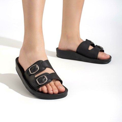 Birken de Fivela Feminino Adulto Nuvem EVA - Preto