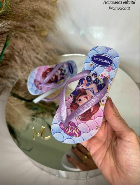 Chinelo Feminino Infantil - Havaianas - Princesa Sofia 001