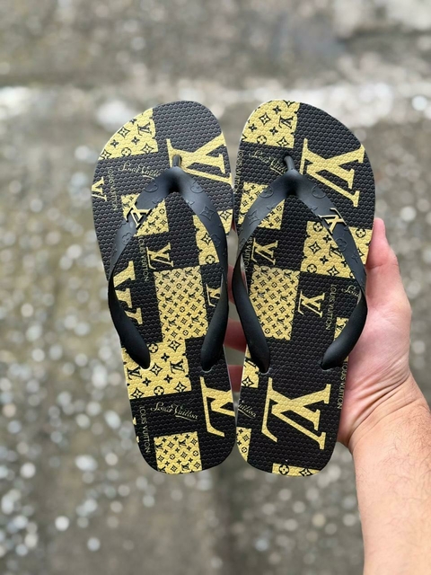 Chinelo Masculino Adulto - Louis Vitton - Preto