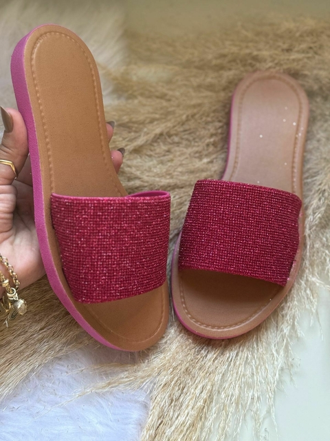 Slide Feminino Adulto Pala Brilhar - Pink New - comprar online