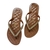 Santa Lolla Flip Flop Correntinha - Caramelo - comprar online