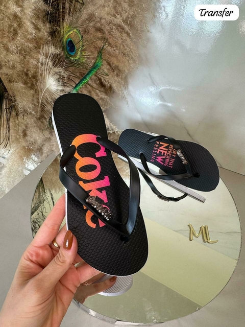 Chinelo Feminino Adulto Coca-Cola - 2000 - comprar online