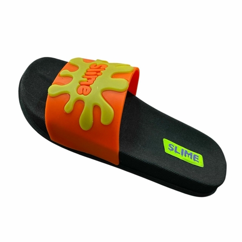 Slide Infantil Masculino - Slime - Preto/Laranja - comprar online