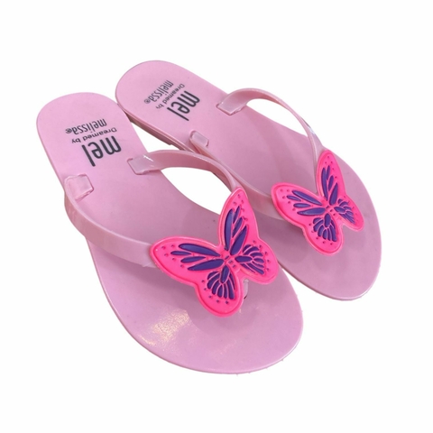Rasteirinha Infantil Feminino Melissa Borboleta - Rosa BB - comprar online