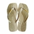 Chinelo Feminino Adulto Havaianas La Belle Glitter - Bege - comprar online
