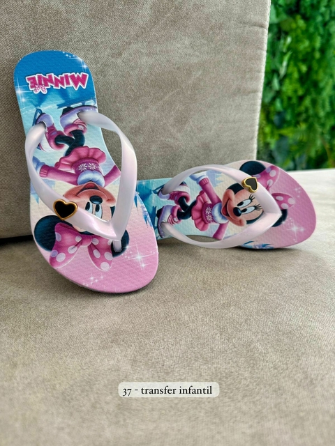Chinelo Feminino Infantil Havaianas Coleção Piercing Alegria - Minnie Rosa - comprar online