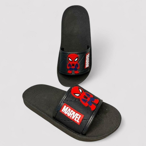 Slide Infantil Masculino - Homem-Aranha Preto - comprar online
