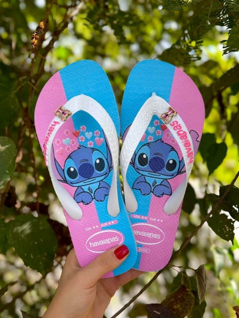 Chinelo Feminino Adulto Havaianas Tira Grossa - Stitch 4004 - comprar online