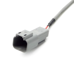 Sensor NTC 1K - Rosca M10x1,5 - Haste 6x100 mm - Cabo silicone 2x24 AWG cinza 500 mm - Conector DEUTSCH DT04-2P Fêmea+ Kit Conector DEUTSCH Macho D - LIOHM Sensores de Temperatura - Loja de Fabrica On-Line
