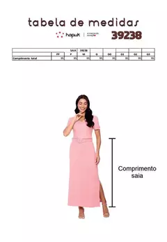 Saia joyce 039238 hapuk - comprar online