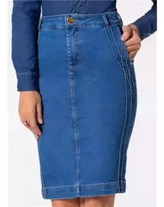Saia Jeans 62cm laura rosa 810246