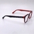 ÓCULOS DE GRAU OVAL FEMININO PRETA/VERMELHA X1010 - Vale  Sol