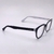 ÓCULOS DE GRAU OVAL FEMININO PRETA/BRANCA X1010 - Vale  Sol