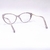 ÓCULOS DE GRAU GATINHA FEMININO MARROM TRANSPARENTE TR7819 na internet