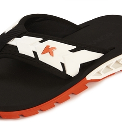 SANDALIA KENNER RAKKA ULTRA FULL FORCE PVC/POLIESTER LARANJA/BRANCO/PRETO - loja online