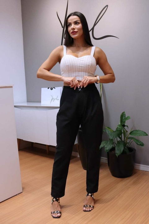 CROPPED LINHO LAURA- LISTRADO